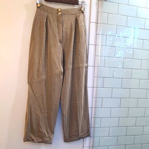 Vintage Dino Valiano pants 38 gold and black pin stripes